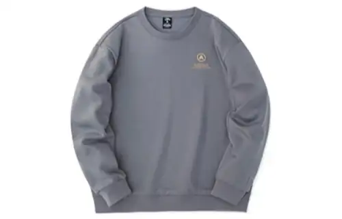 ANTA Life Collection Sweatshirts Unisex Gray Khaki Crew Neck Moderate Regular