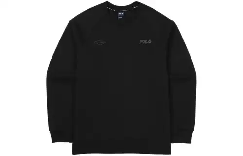 FILA Sweatshirts Men's Black Crew Neck Moderate Regular