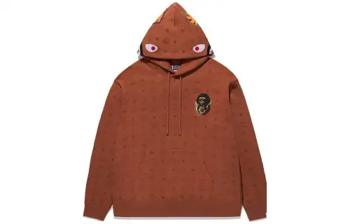 Bape X Mcm Shark Pullover Hoodie