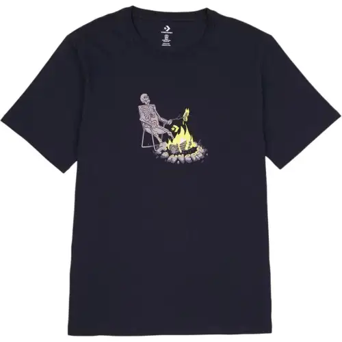 Converse Sizzling Skeleton Erkek Siyah T Shirt Men's Black