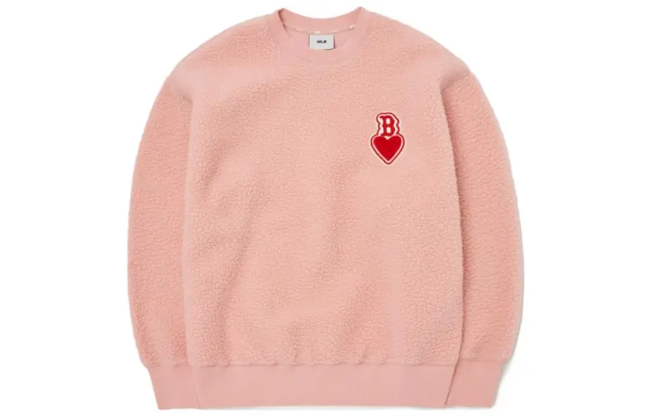 MLB Sweatshirts Unisex Pink Crew Neck Moderate