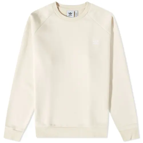 Adidas Originals Sweatshirts Men's Ecru Crew Neck Moderate Regular