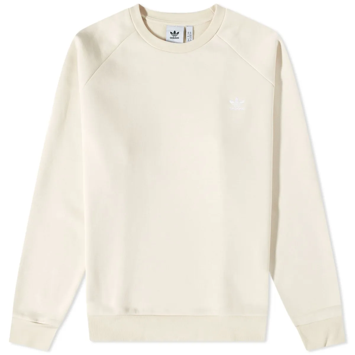Adidas Originals Sweatshirts Men's Ecru Crew Neck Moderate Straight Fit