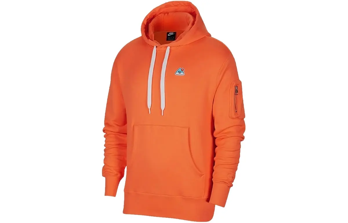 Nike Sweatshirts Unisex Orange Hooded Moderate Regular