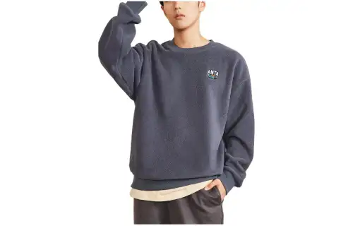 ANTA Life Collection Sweatshirts Unisex Gray Crew Neck Moderate