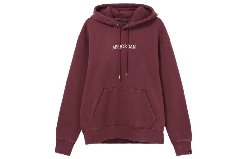 Jordan Sweatshirts Men's Red Hooded Moderate Regular