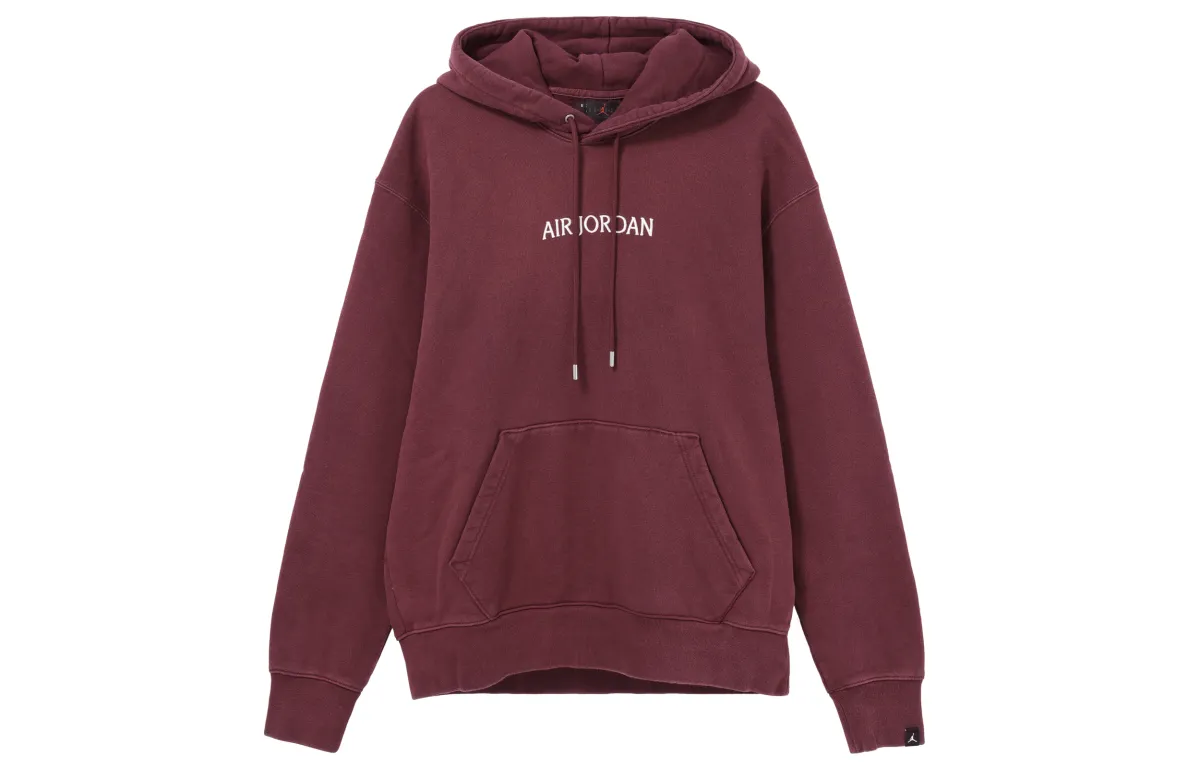 Jordan Sweatshirts Men's Red Hooded Moderate Regular