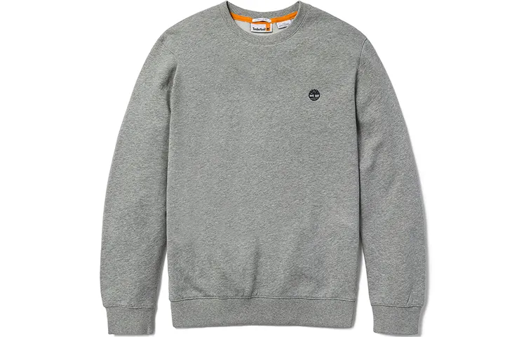 Timberland Sweatshirts Men's Medium Heather Gray Crew Neck Moderate Regular