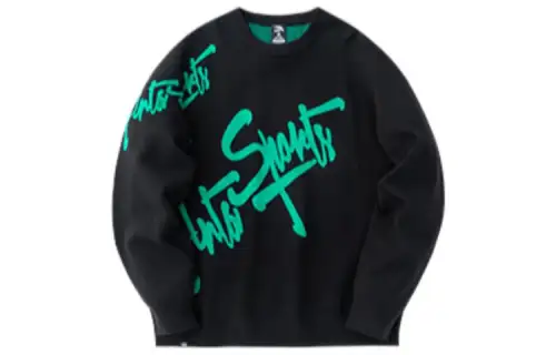 ANTA Life Collection Sweatshirts Unisex Black Crew Neck Moderate Regular