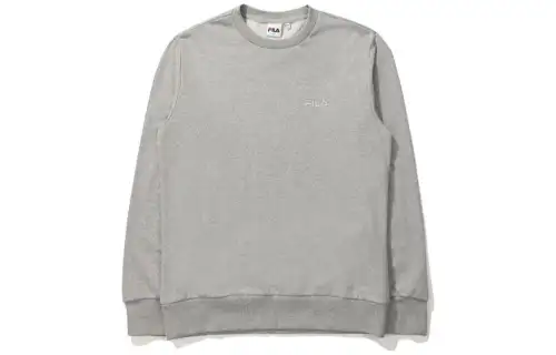 FILA Sweatshirts Unisex Gray Crew Neck Thin Regular