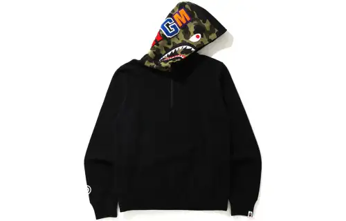 Bape Shark Half Zip Pullover Hoodie