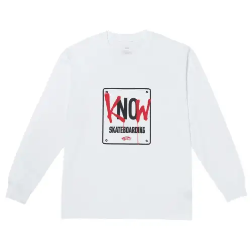 Vans T Shirts Unisex White Crew Neck Moderate Straight Fit