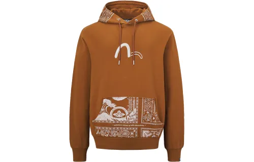 EVISU Sweatshirts Men's Coffee Hooded Moderate