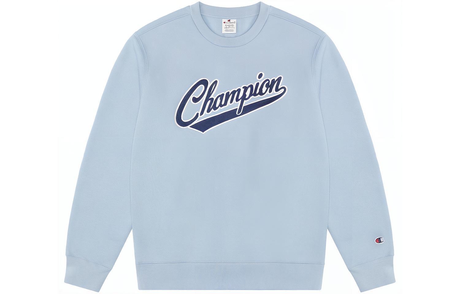 Champion FW22 Rochester Collection Thickened Fleece Lined Embroidery Logo Athleisure Pullover Crew Neck Sweatshirt
