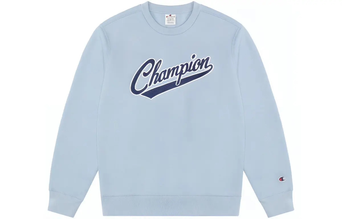 Champion FW22 Rochester Collection Thickened Fleece Lined Embroidery Logo Athleisure Pullover Crew Neck Sweatshirt