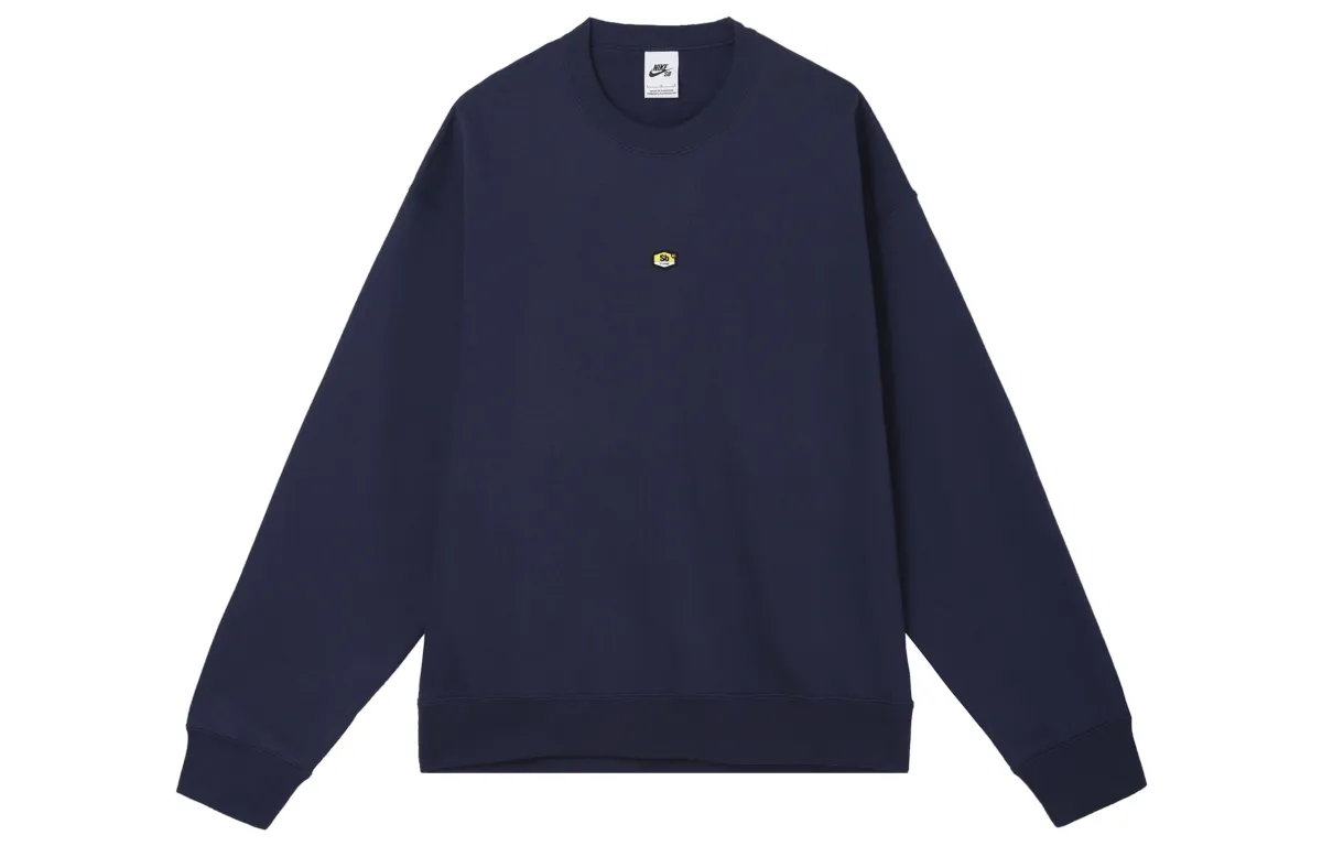 Nike Sweatshirts Men's Blue Crew Neck Moderate Regular