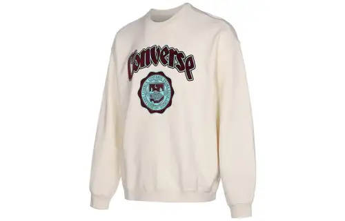 Converse Sweatshirts Men's White Crew Neck Moderate Regular