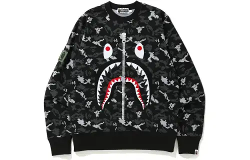 Bape Digital Camo Shark Crewneck