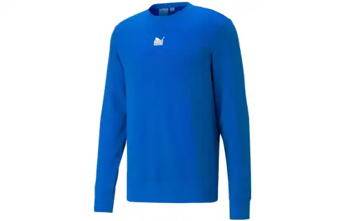 PUMA X TMC EVERYDAY HUSSLE CREW Sweatshirts Men's Blue Crew Neck Moderate Other