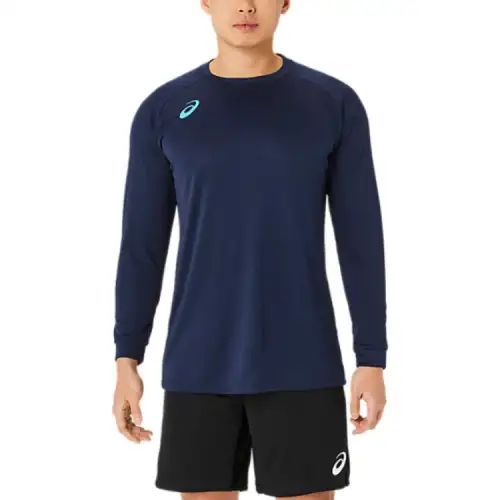 ASICS T Shirts Unisex Midnight Crew Neck Moderate