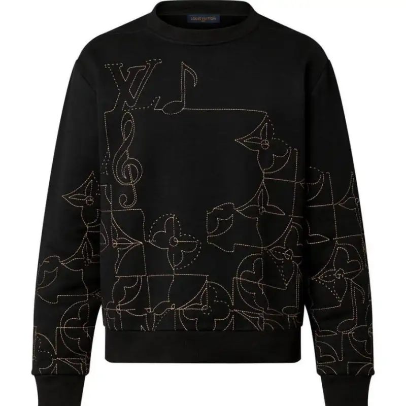 LOUIS VUITTON FW22 Sweatshirt Men's Black