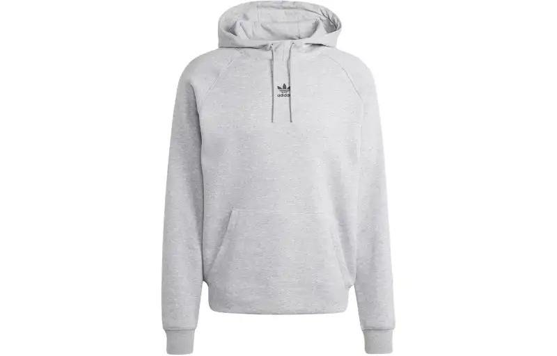 Adidas Originals Graphic Hoodie Sweatshirt Men's Gray