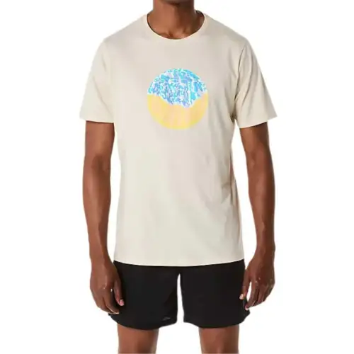 Asics T Shirt Unisex Oat Heather