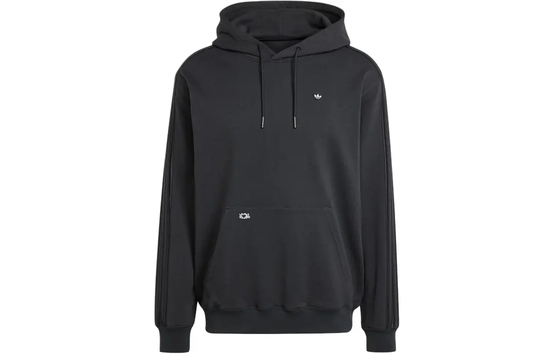 Adidas Originals x Mickey Mouse Appliqué Hoodie Sweatshirt Men's Black