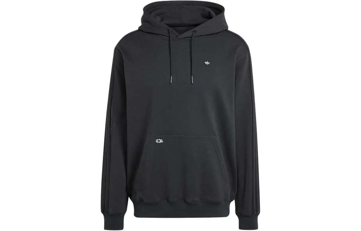Adidas Originals x Mickey Mouse Appliqué Hoodie Sweatshirt Men's Black