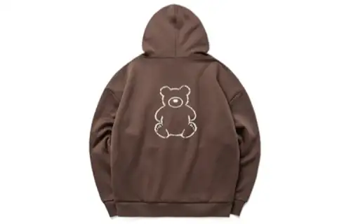ANTA Life Collection Sweatshirts Unisex Chocolate Hooded Thickened Regular