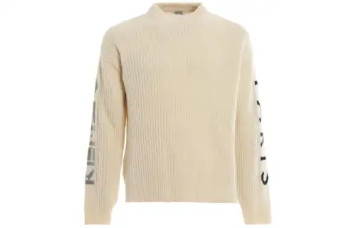 KENZO Sweaters Men's White Crew Neck Moderate Regular