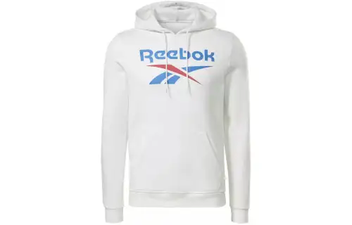 Reebok Sweatshirts Men's White Hooded Moderate Regular