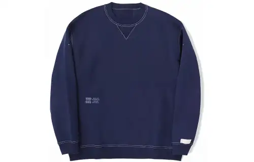 New Balance Sweatshirts Men's Navy Blue Crew Neck Moderate Regular