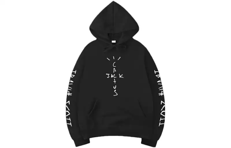 Travis Scott Sweatshirts Men's Black Hooded Moderate Other
