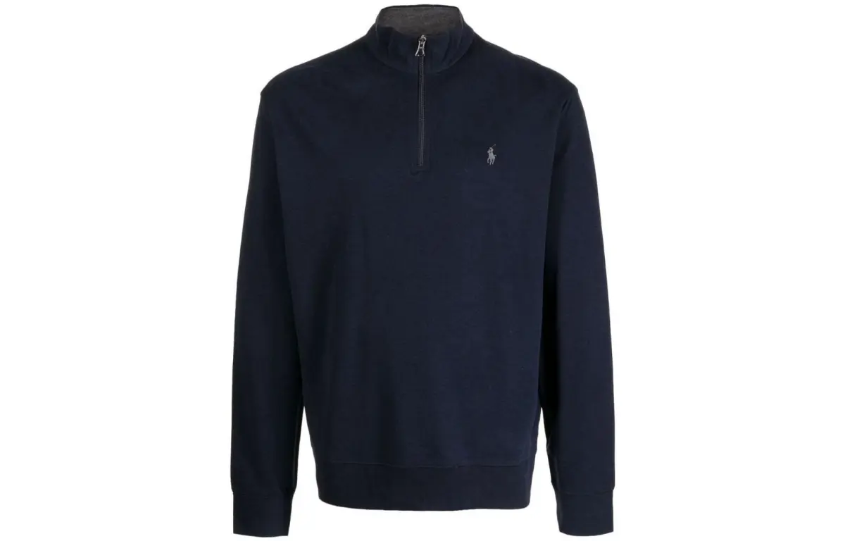 jersey quarter-zip pullover