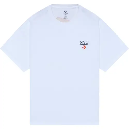 Converse T Shirts Unisex White Crew Neck Moderate