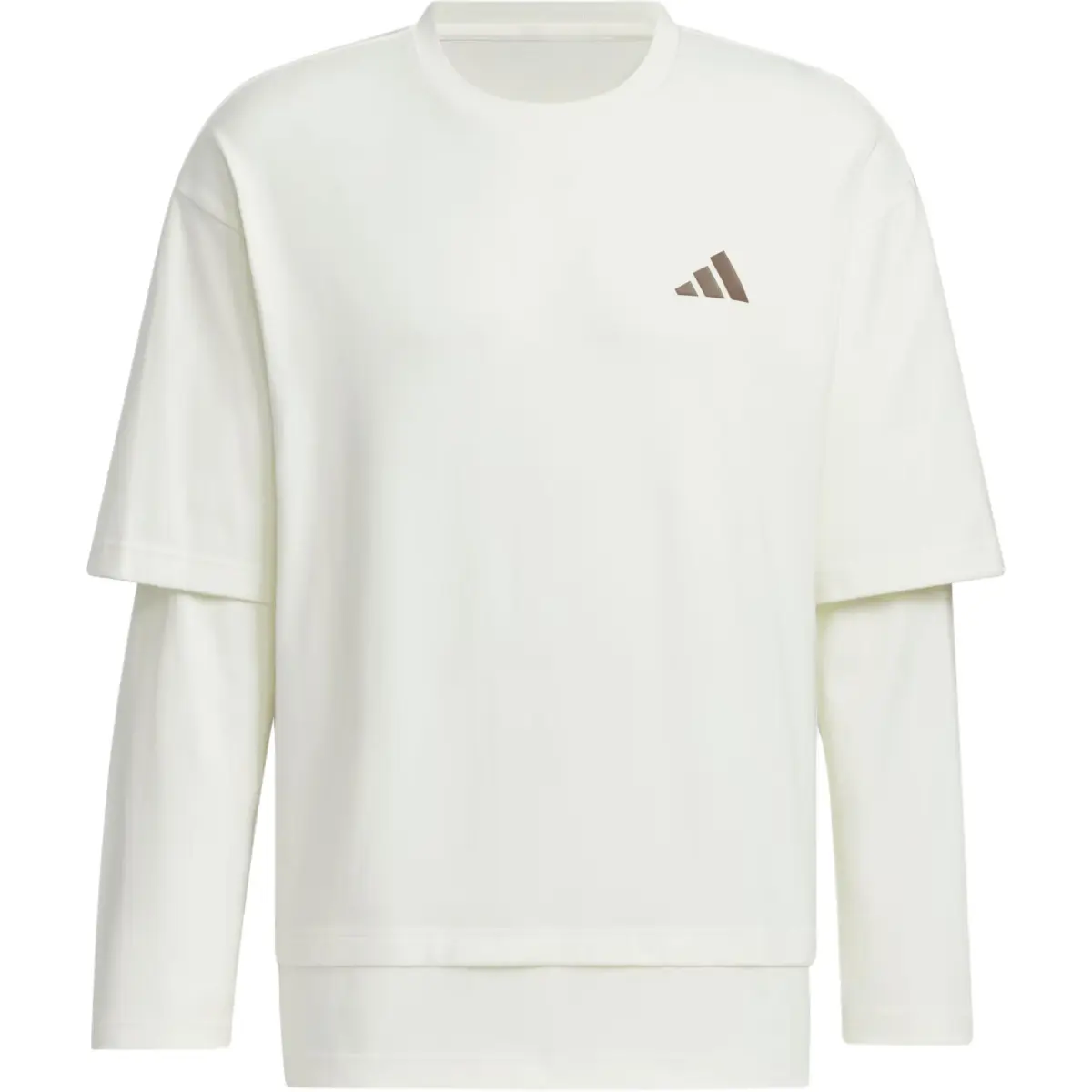 Adidas T-Shirts Men's Jade White Crew Neck Moderate
