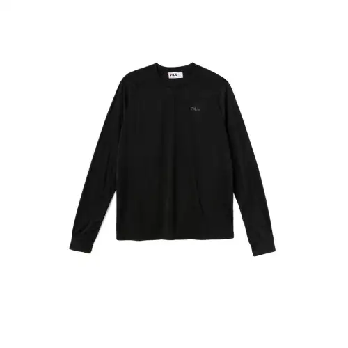 FILA T Shirts Men's Black Crew Neck Thin Straight Fit