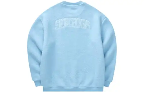 Skechers Colorful Sweatshirts Unisex Air Blue/01CQ Crew Neck Moderate Regular