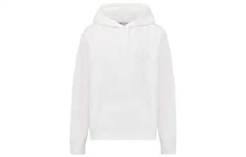 DIOR Quarterly New Products Sweatshirts Men's White Hooded Moderate Regular