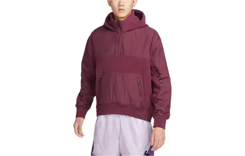 Jordan Sweatshirts Men's Red Hooded Moderate Regular