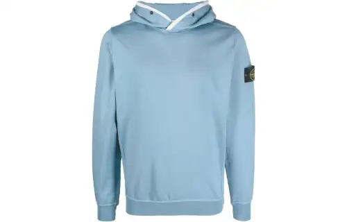 STONE ISLAND Sweatshirts Men's Blue Hooded Moderate Regular