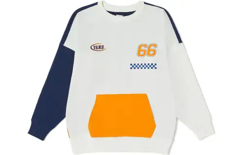 Vans Sweatshirts Unisex Ecru Crew Neck Moderate Regular