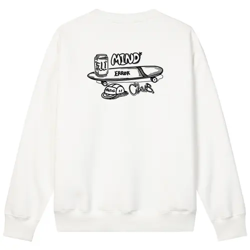 MIND ERROR Sweatshirts Unisex Crew Neck Thickened Regular