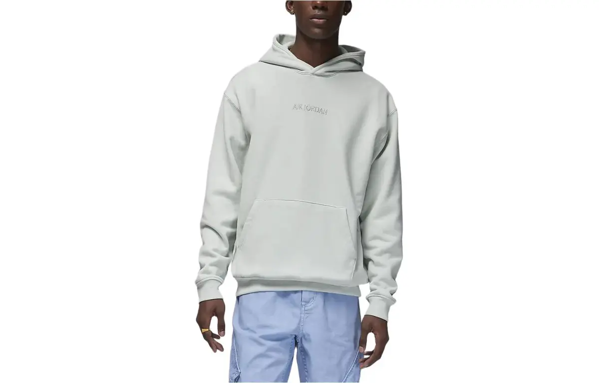 Jordan Wordmark Sweatshirt Men's Light Silver