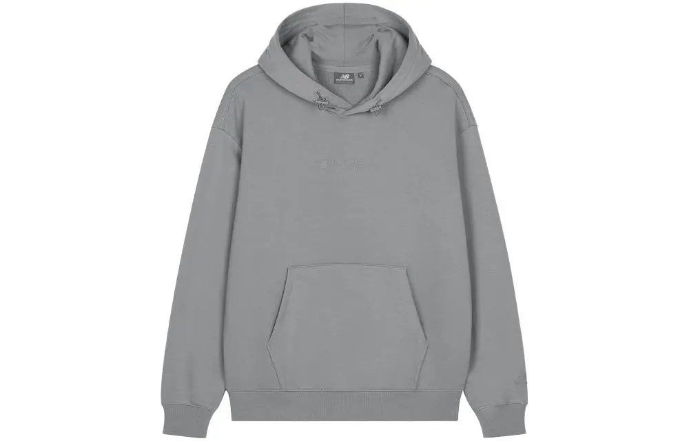New Balance Sweatshirts Men's Gray Hooded Moderate Regular
