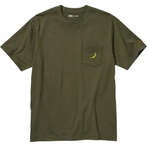 UNIQLO UT T Shirt Unisex Dark Olive