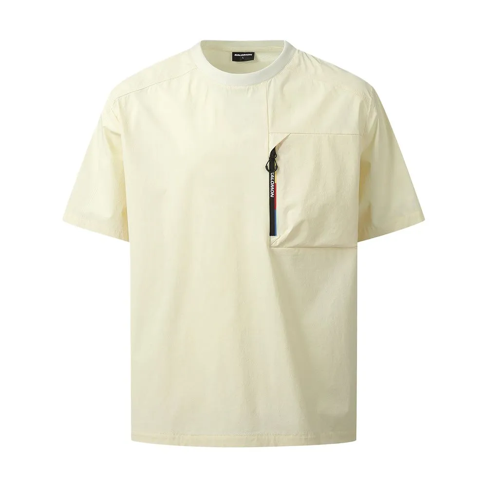 SALOMON UNI T Shirt Unisex Light Yellow