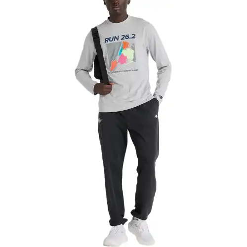 New Balance NYC Marathon Graphic T Shirt Men's Sport Gray
