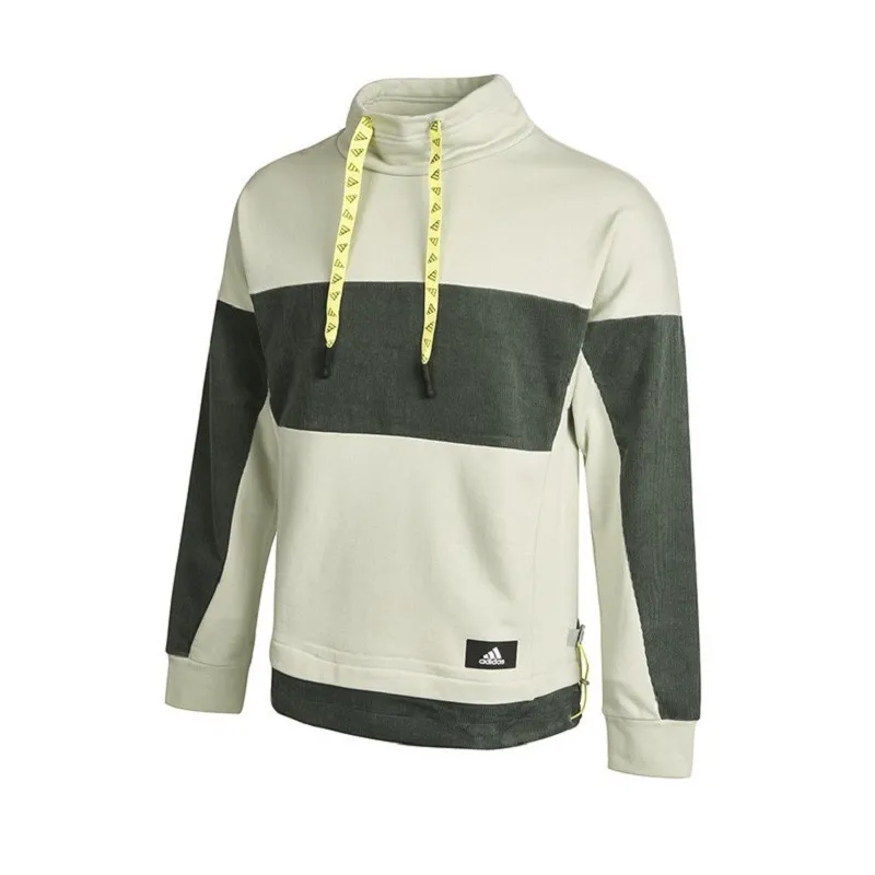 Adidas Sweatshirts Men's Green Hooded Moderate Regular